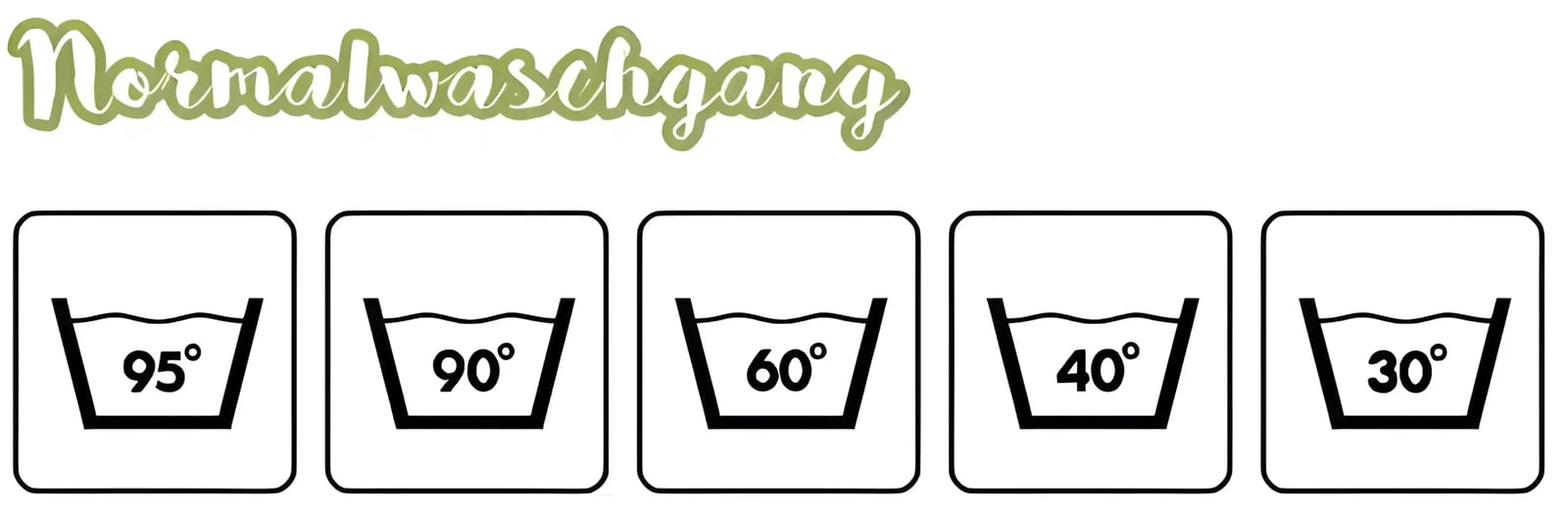 Waschsymbole Normalwaschgang